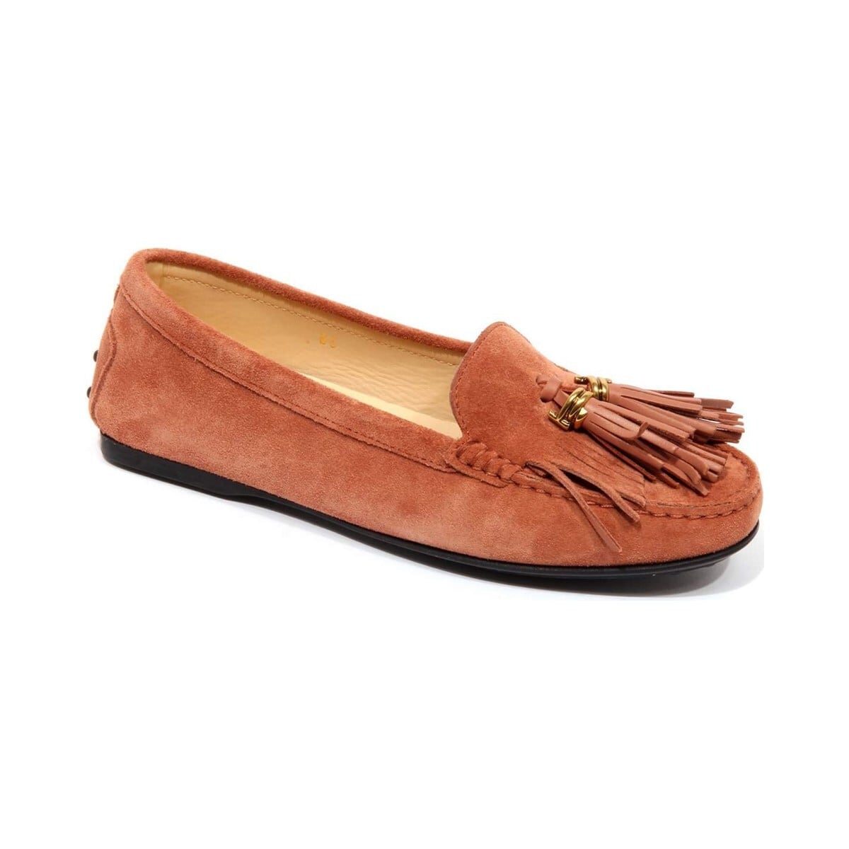 TOD'S トッズ レディース ローファー スエード・レザー ピンク