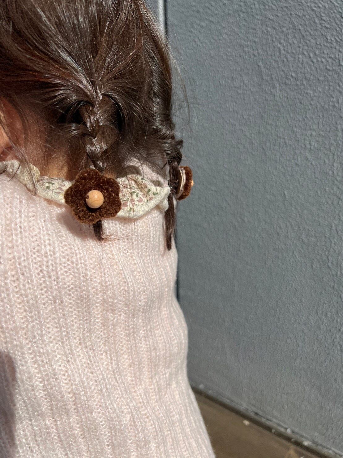 ベビーヘアゴム ma*cocotteオリジナル 毛糸のお花ヘアゴム | ma＊cocotte