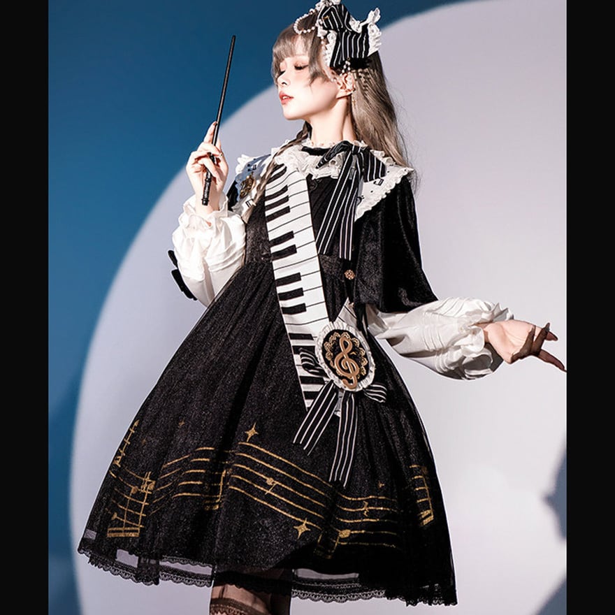 王子系 コスチューム ピアノソナタ 夜奏曲 カチューシャ コンカフェ