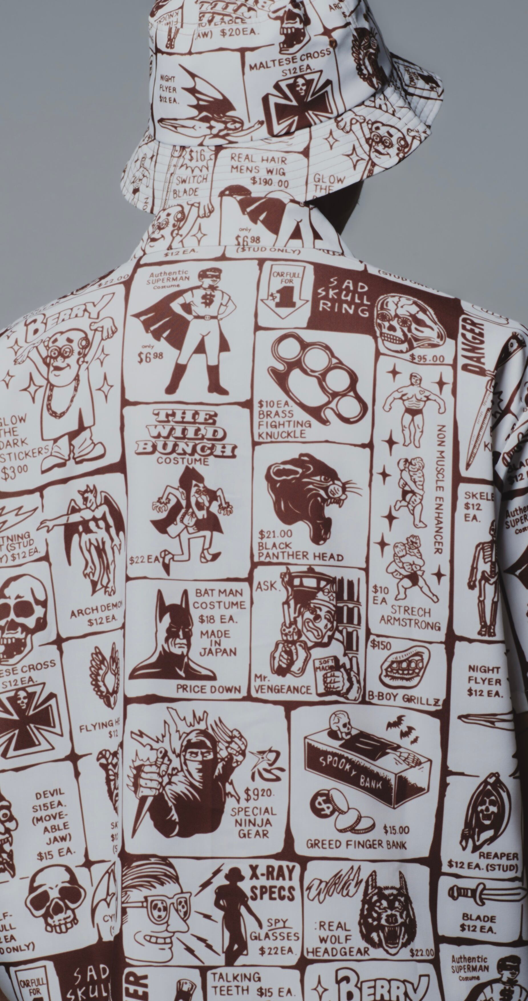 Softmachine】ソフトマシーン ZINE AD SHIRTS L/S (BROWN) メンズ長袖