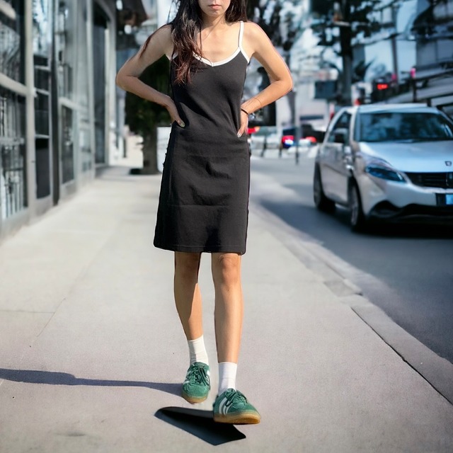 【LADIES】piping one-piece