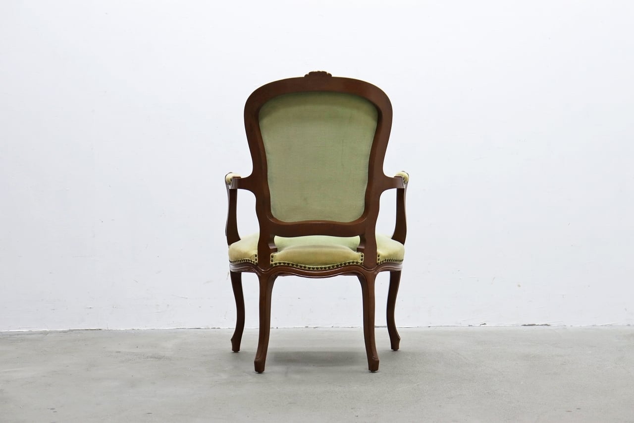 クラシカル ロココ 猫脚 アームチェア ダイニングチェア ヴィンテージ