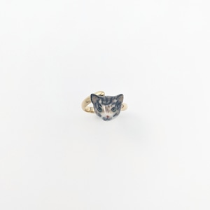 【Nach】 Tabby cat face ring