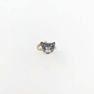 【Nach】 　Tabby cat face ring