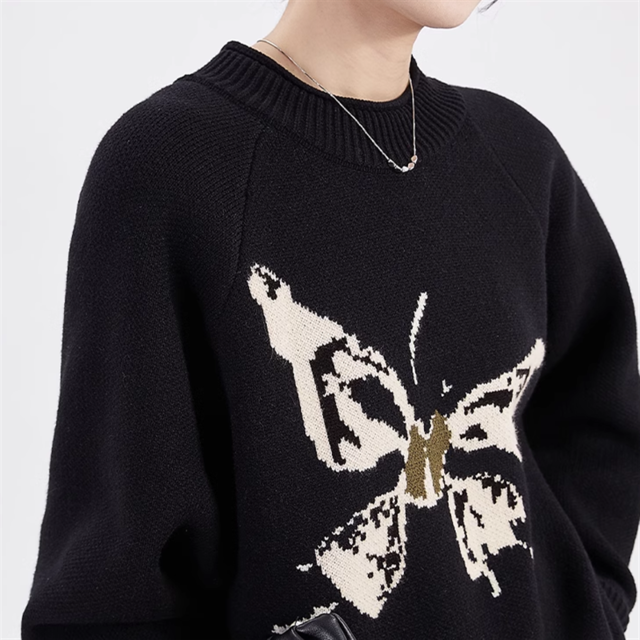 バタフライニットトップス／ニットナロースカート　2点セット　2color　10939