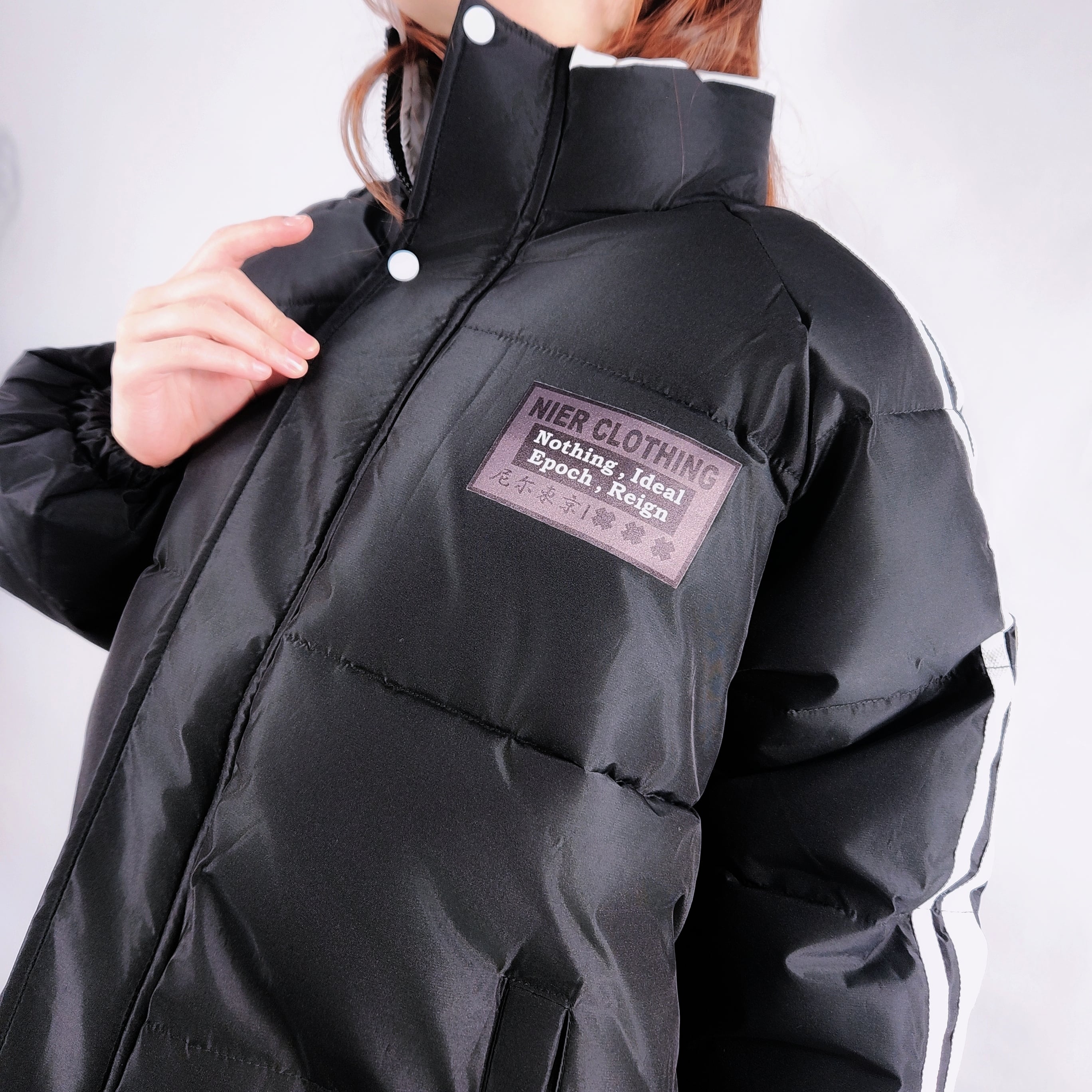 軽量WARM DOWN BLACK JACKET【NIER LOGO】 | NIER CLOTHING