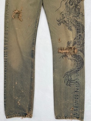 M-250  リーバイス Levis501レギュラー古着 1985年米国製刻印524  W 74cm(ぐるり股下 82cm