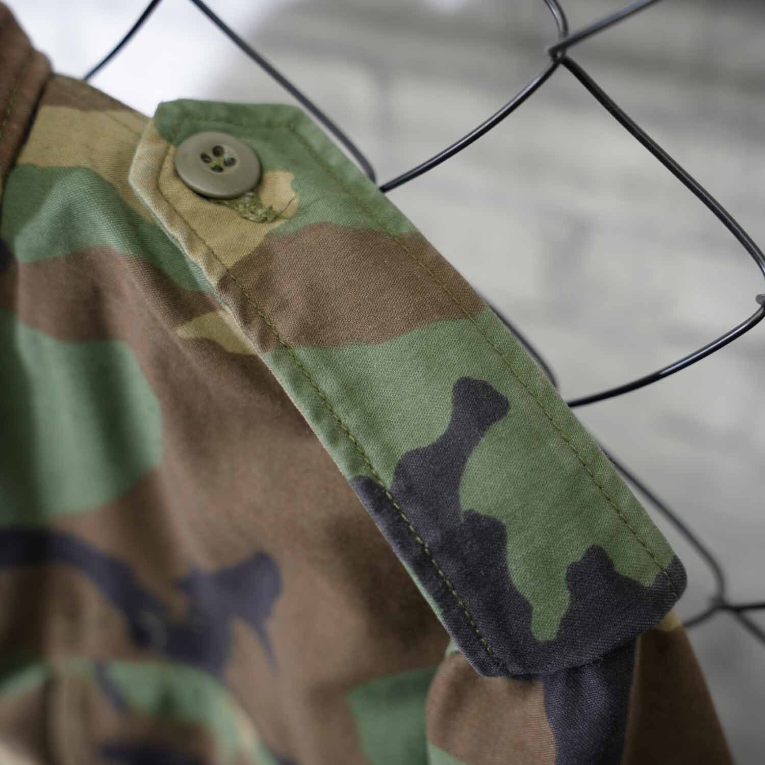 80s U.S. ARMY M-65 フィールドジャケット ウッドランドカモ SMALL