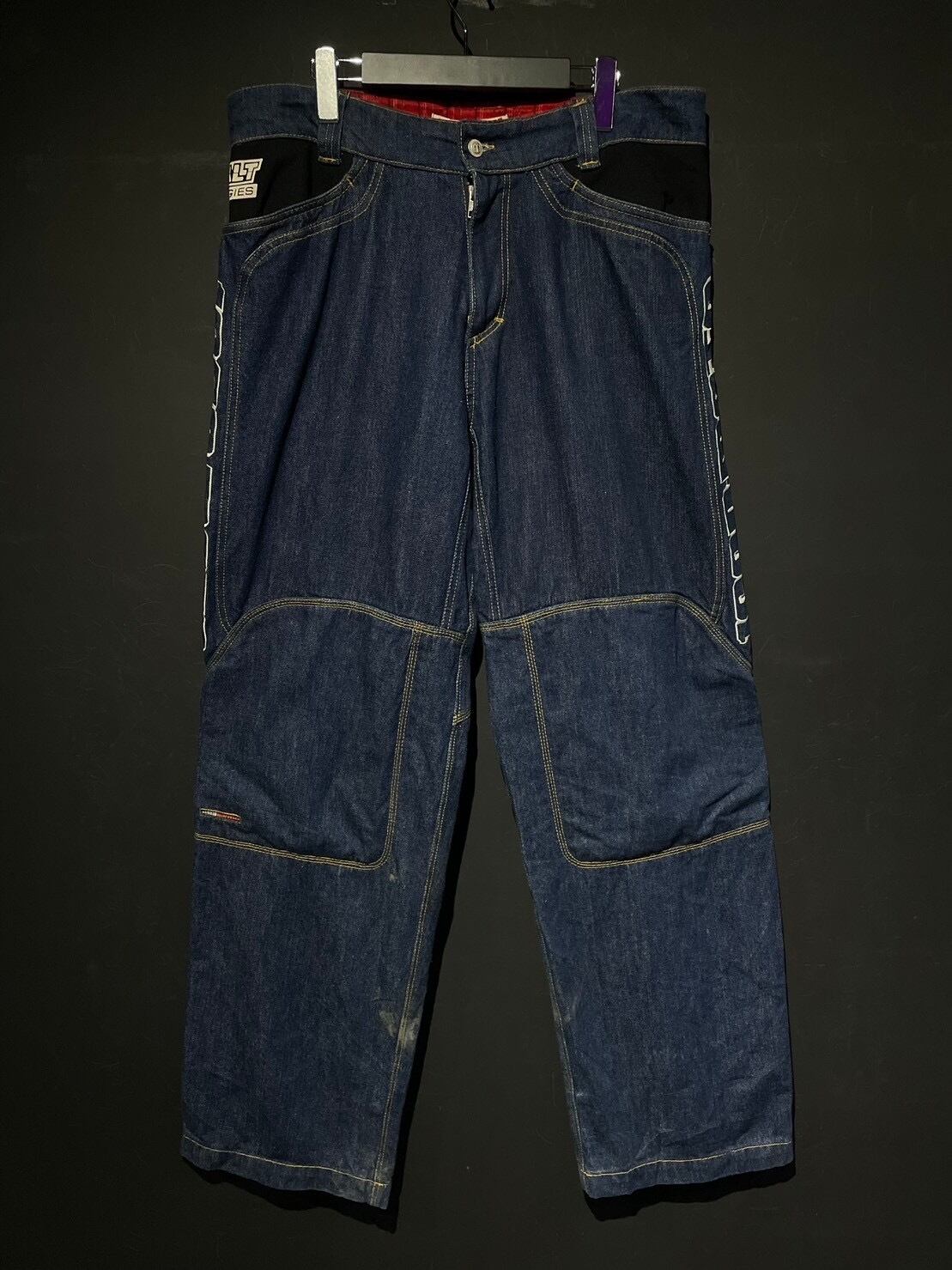 WEAPON VINTAGE】Racing Gimmick Vintage Loose Baggy Denim Pants
