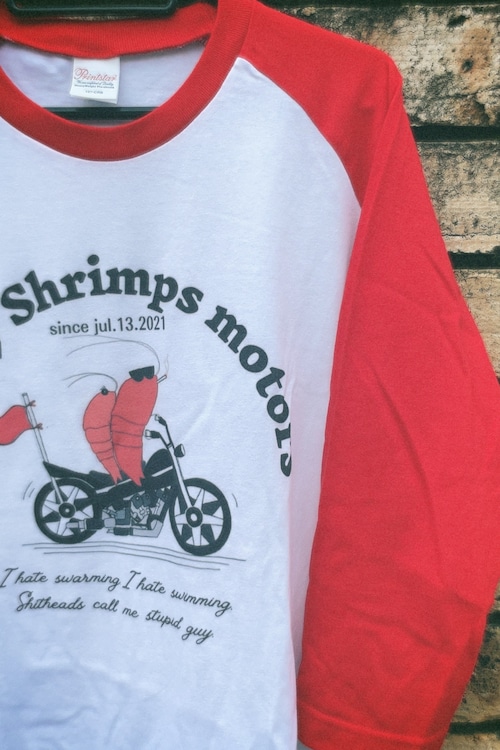 SloppyShrimps original raglan T-shirts -red-