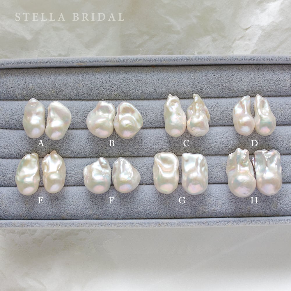 受注生産品】ブライダルやフォーマルにも＊選べるパール＊大粒バロック