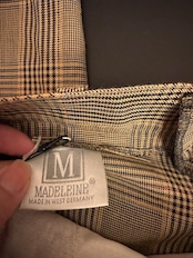 1980's MADELEINE Vintage West Germany チェックスラックスパンツ