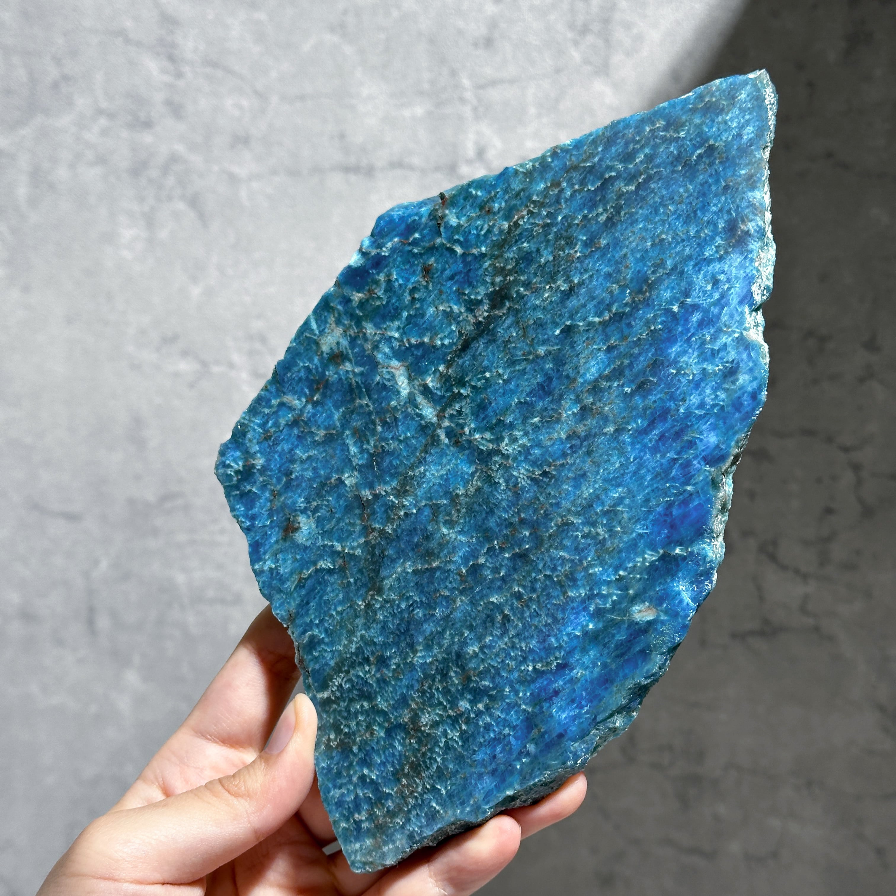 台座付き◎ブルーアパタイト スライス 02◇ Blue Apatite ◇ 天然石