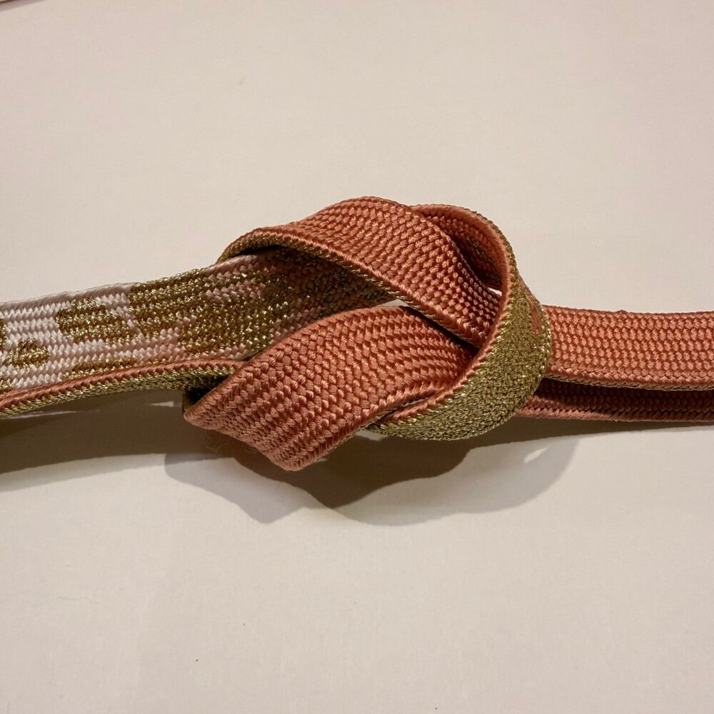 帯締め 新品 帯締め 帯〆 高麗組 手組み帯締め 平組 ピンク 礼装用 訪問着 色無地 正絹 絹100% 和装小物 6498