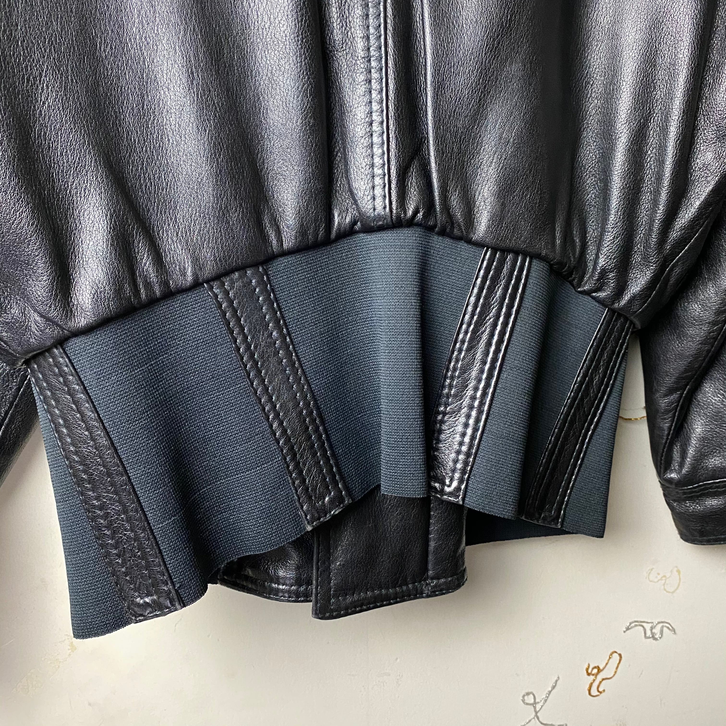 vintage GIANNI VERSACE leather bomber jacket | NOIR ONLINE