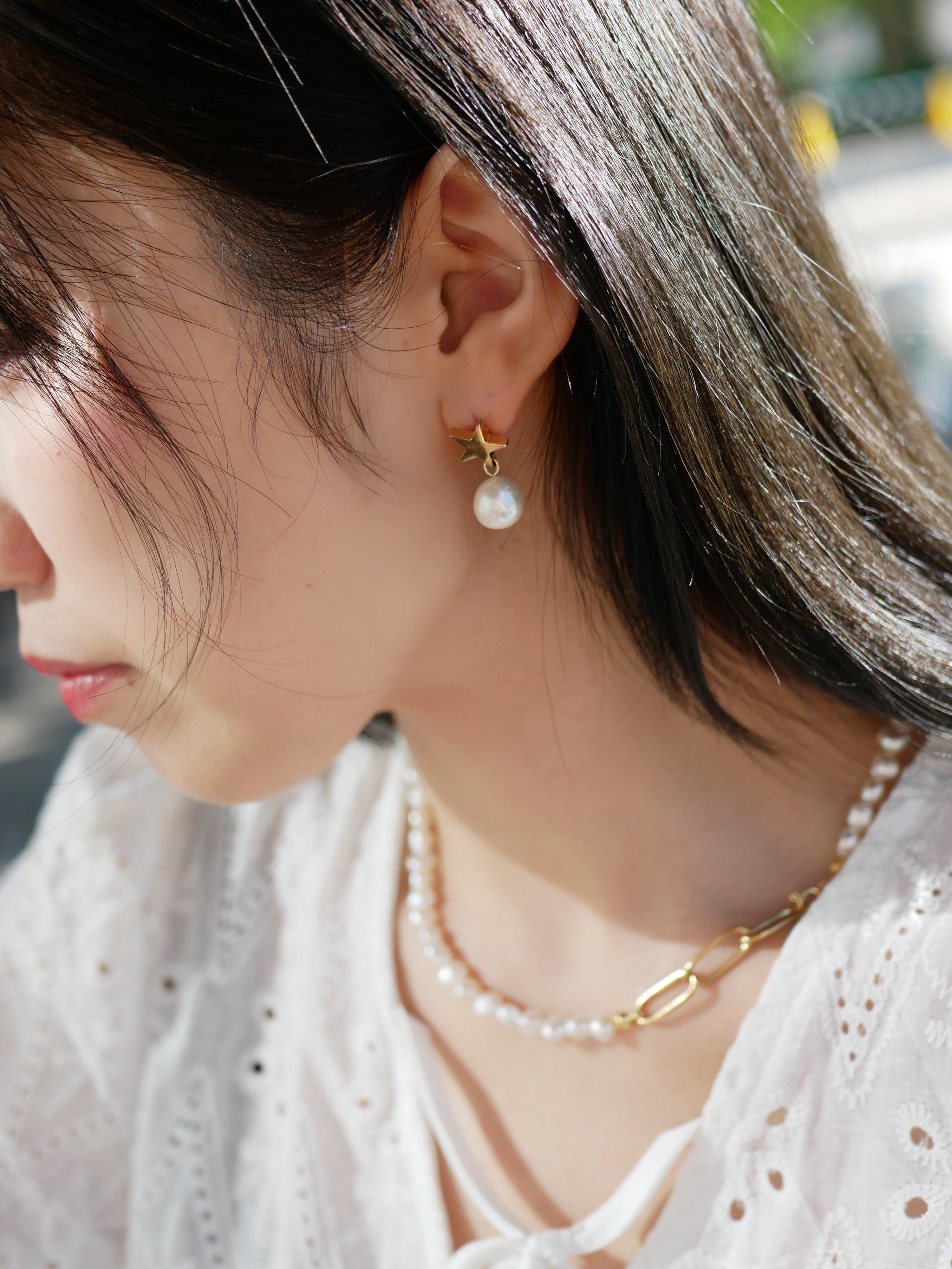 淡水パール star pierce/earring | CLARTÉBYR(クラルテバイ 淡水パール star pierce/earring | CLARTÉBYR(クラルテバイ