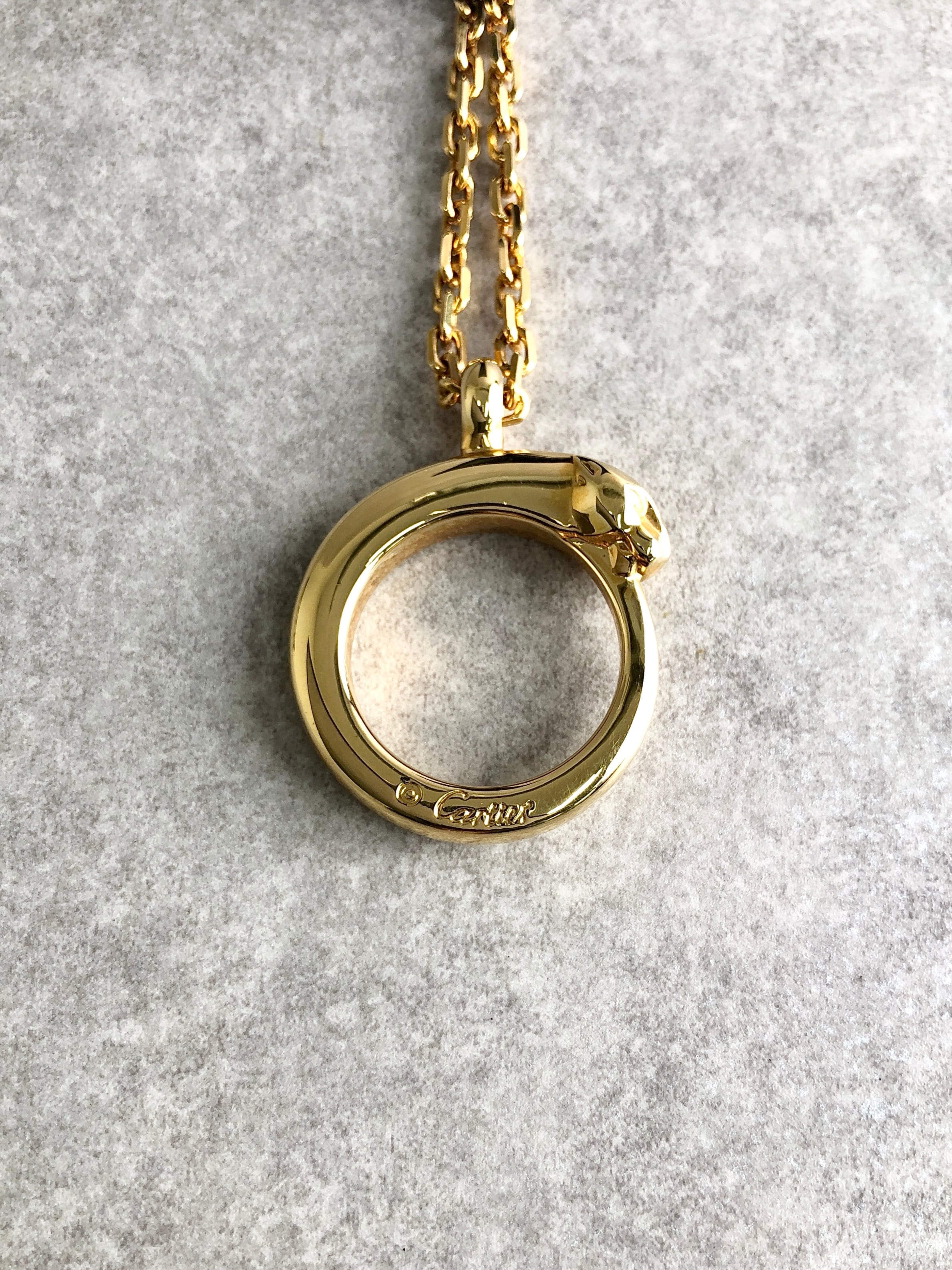 Cartier カルティエ ポーチ ブラック パンテール レザー vintage