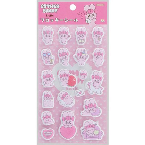【ロット販売】【10入】フロッキーシール エスターバニーリトル ピンク(8821638)