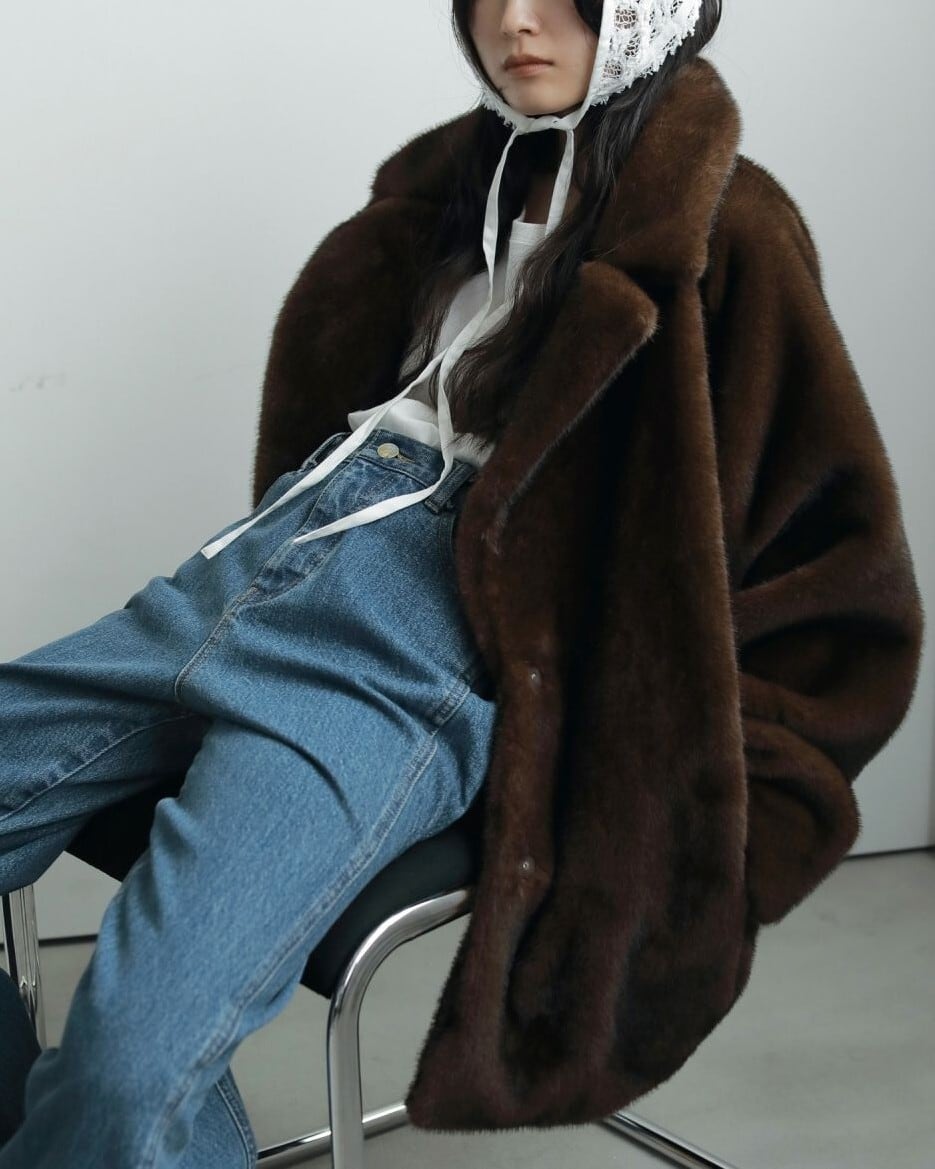 anuke(アンヌーク) Eco Minkfur Jacket | サウスオレンジ｜メンズ