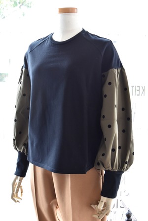 ZAKURA(ザクラ) 26A/W パフスリーブコンビトップス