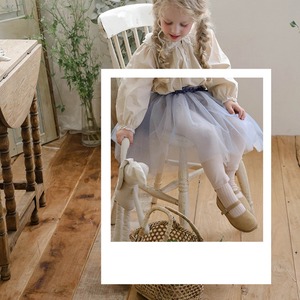 「予約販売」秋ロングリボンチュールスカートパンツ