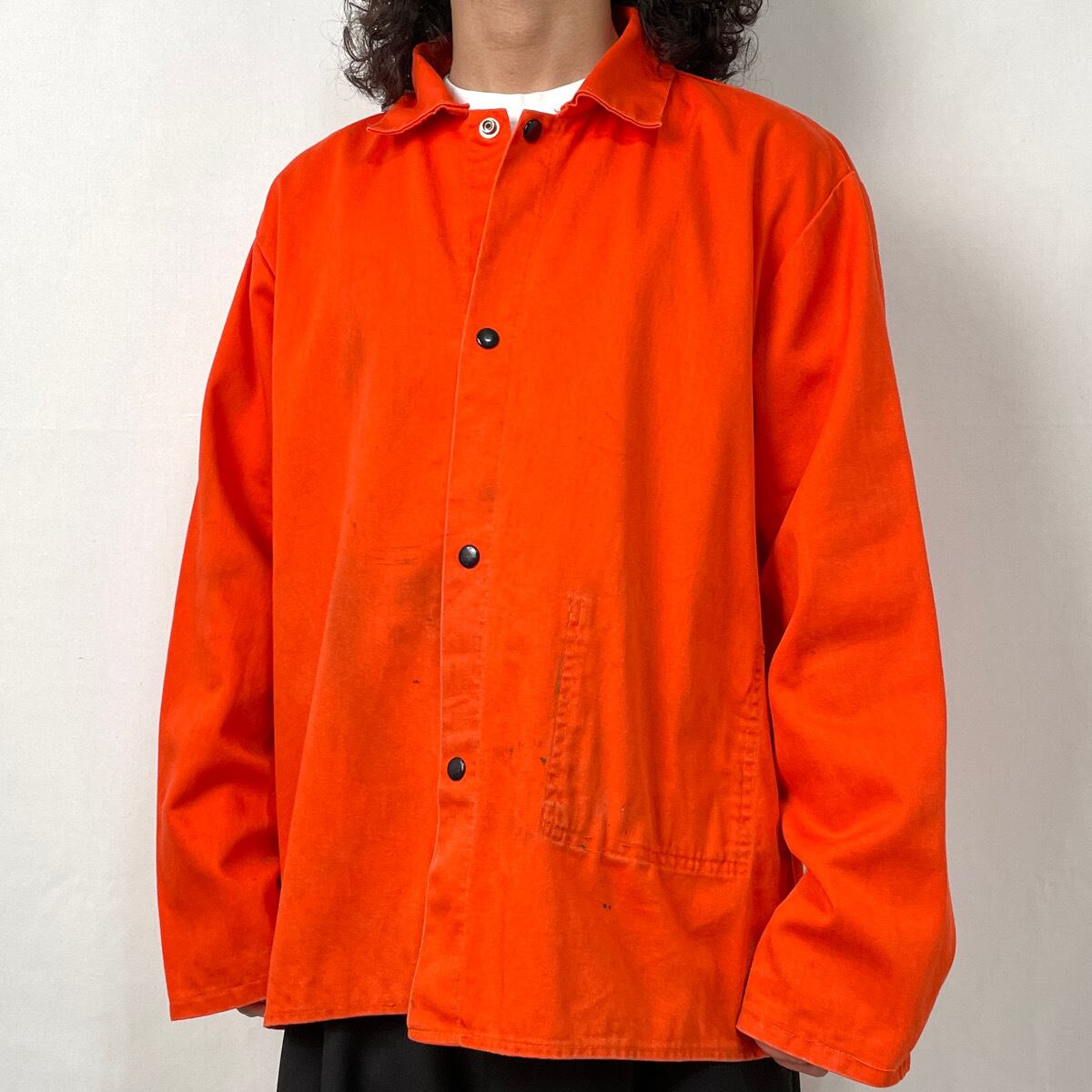 90s TILLMAN ワークジャケット ユーロ 古着 ヴィンテージ 橙 オレンジ 