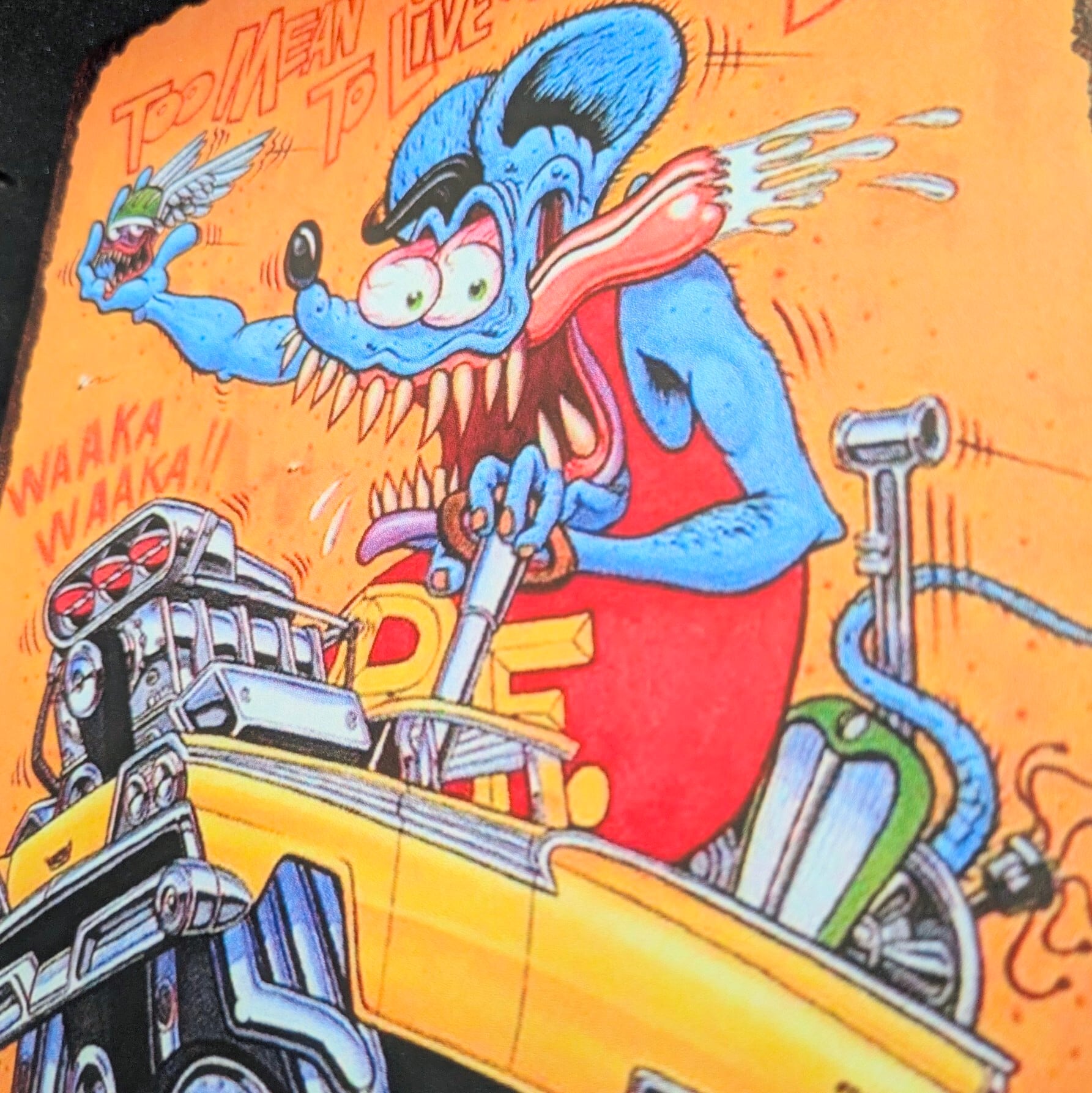 送料無料！ちょうどいいブリキ看板 【 RAT FINK ( ラットフィンク ) 】 METAL SIGN / メタルサイン / ブリキ看板 / サインボード / ビンテージ加工〚アメリカン雑貨 アメトイ〛
