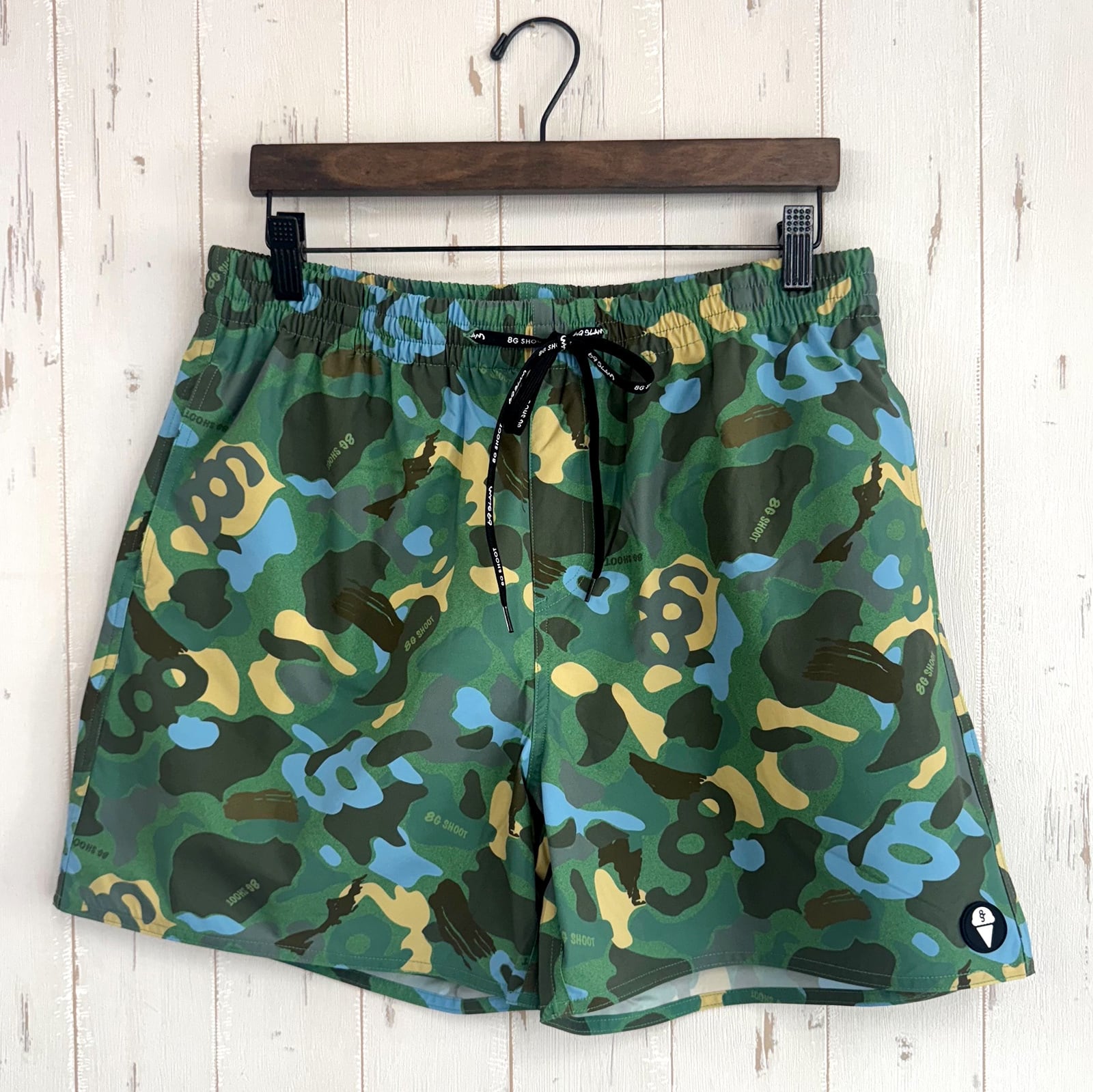 8G SHOOT×69slam ALOHA SHORT PANTS -GREEN CAMO-
