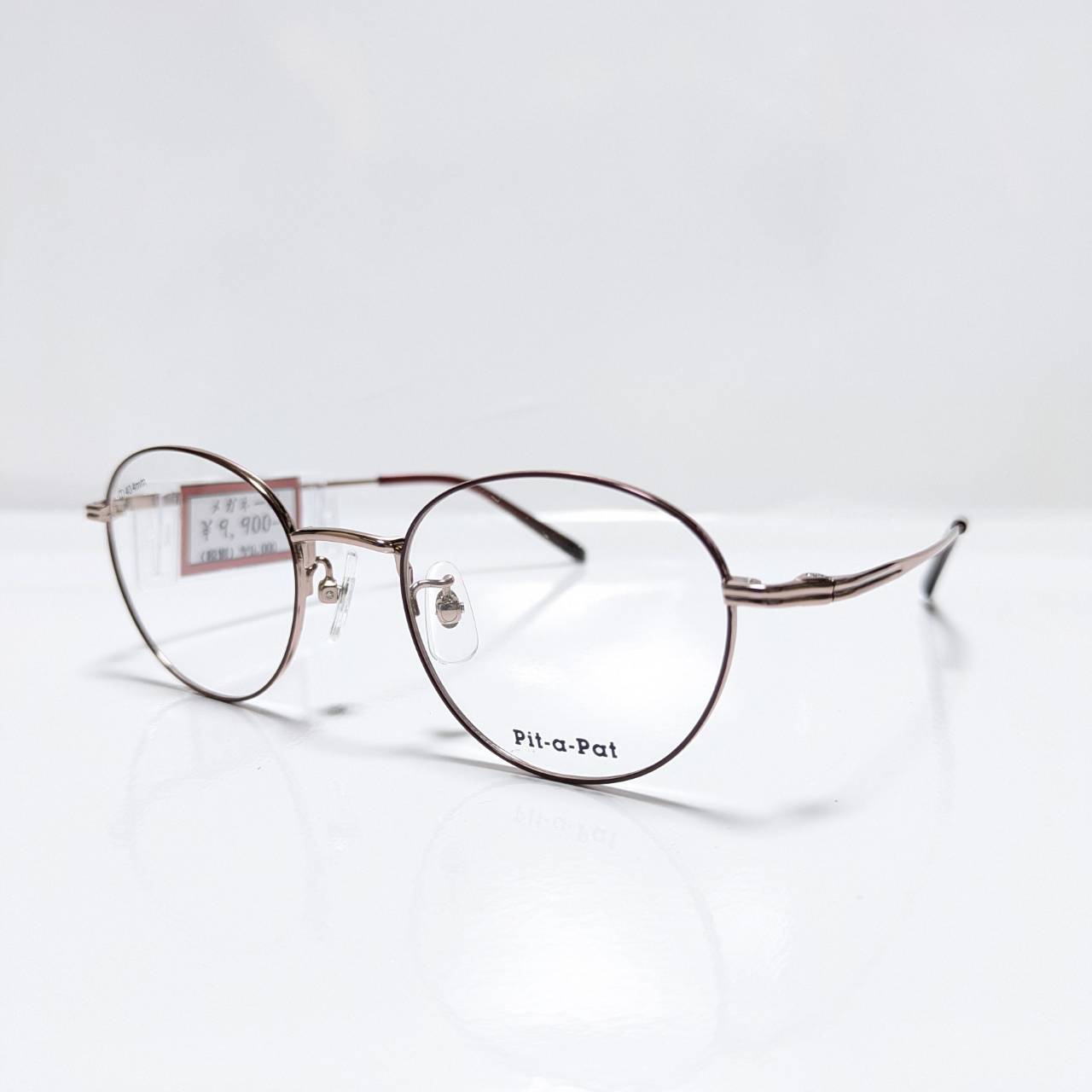 【Pit-a-Pat】ラウンドメタルフレーム ピンクゴールド