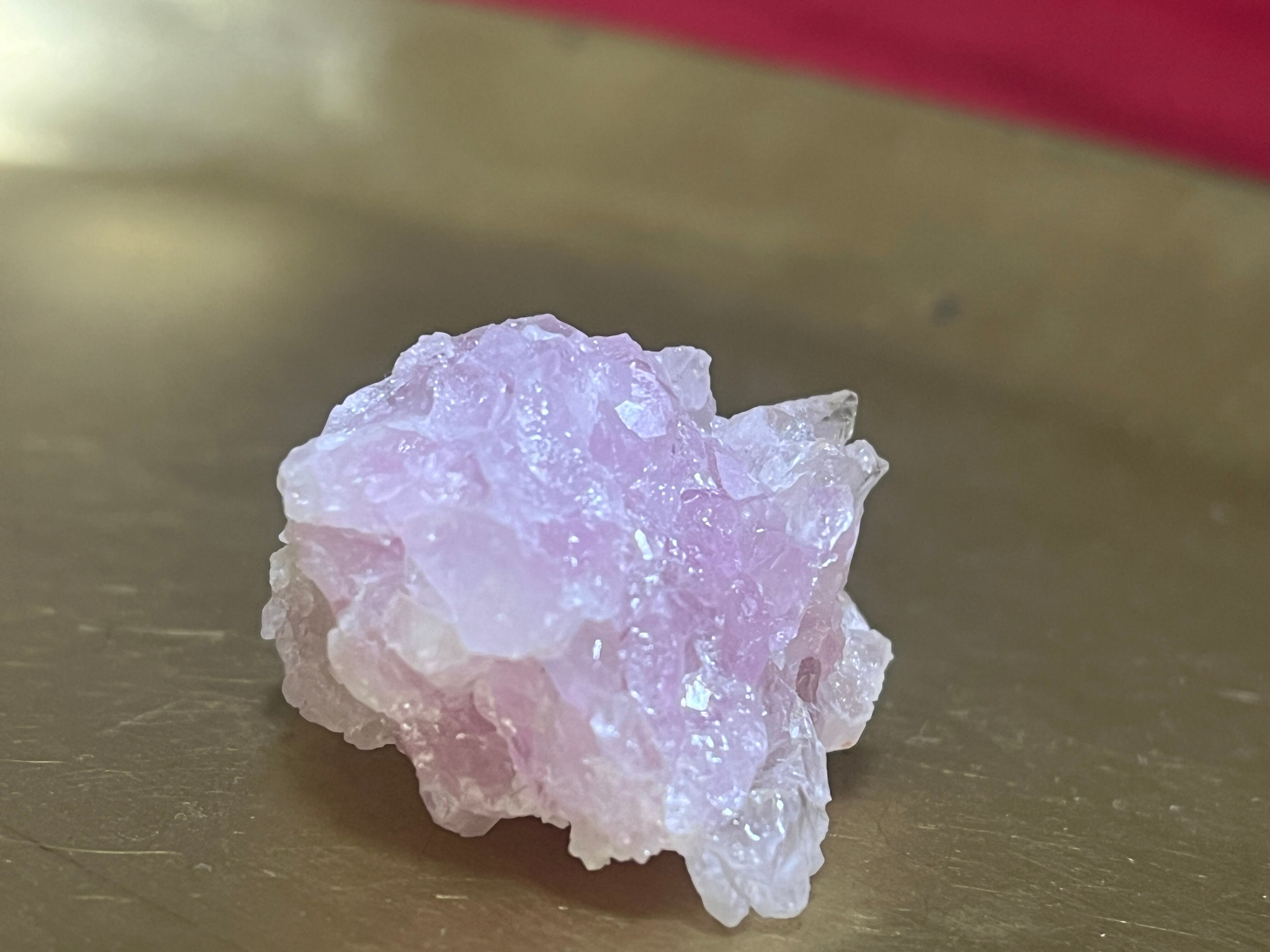 ブラジル産 ローズクォーツ 紅水晶 14g 天然石 握り石 守り石 