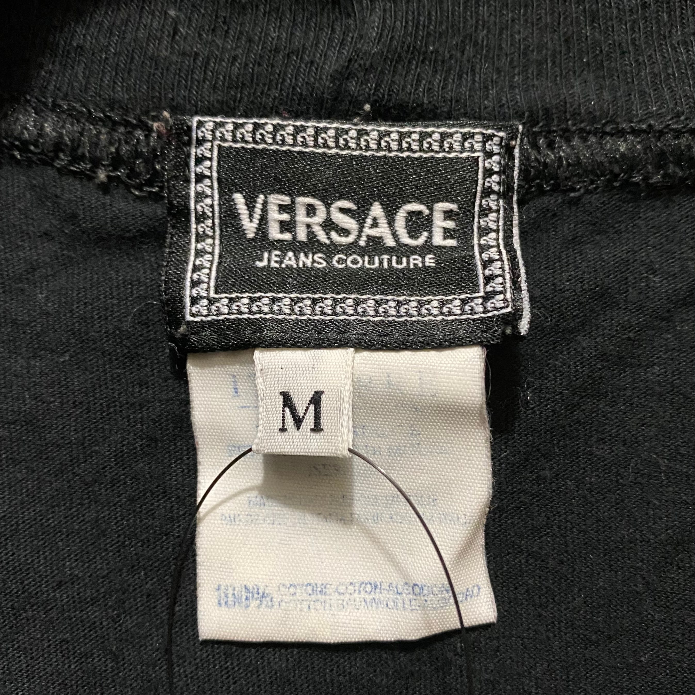 vintage VERSACE JEANS COUTURE art-deco style print cut and sewn 