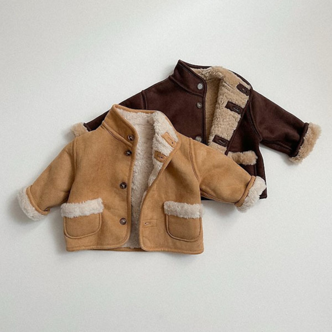 〖取寄〗韓国子供服 / 26winter / minirobe / リバーシブルムスタン / キッズ *S~XL*