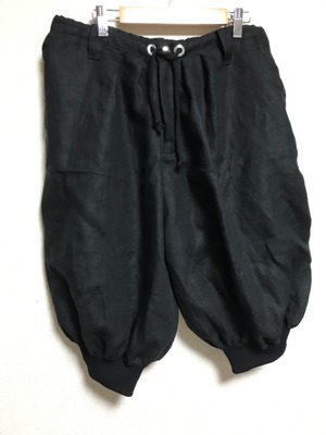 UNFINISHED麻ワイドパンツカボチャパンツ