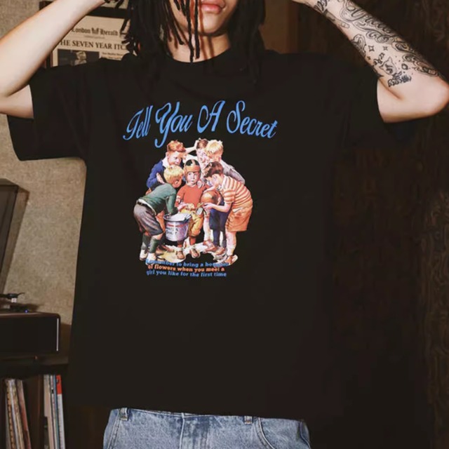 【DRIP4992】South American Retro Art Print Tee