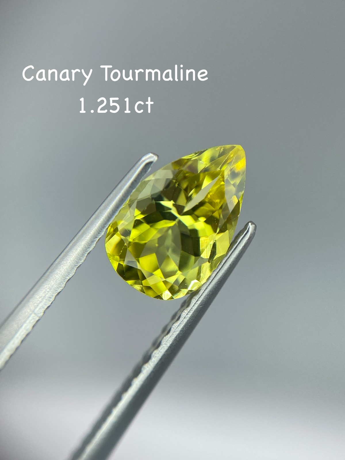 カナリートルマリン 1.251ct ルース | シークレットベース Secret Base