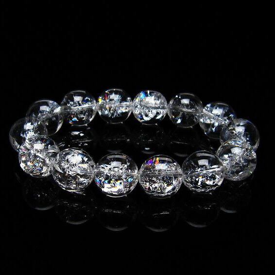 アイリスクォーツ ブレスレット 水晶 ブレス 16mm 一点物 おまかせ便 111-20289