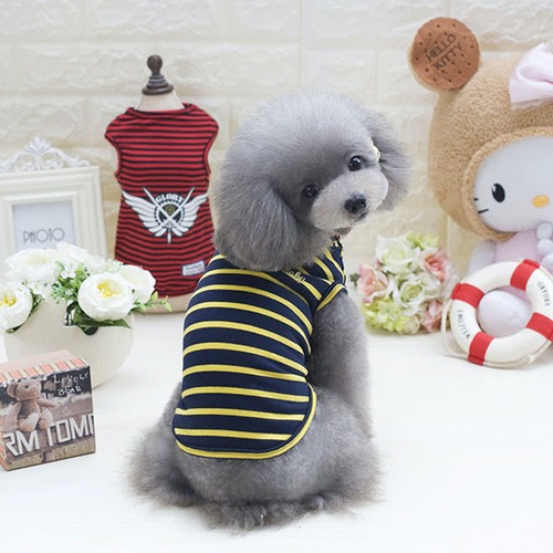 カラーストライプパターンTシャツ