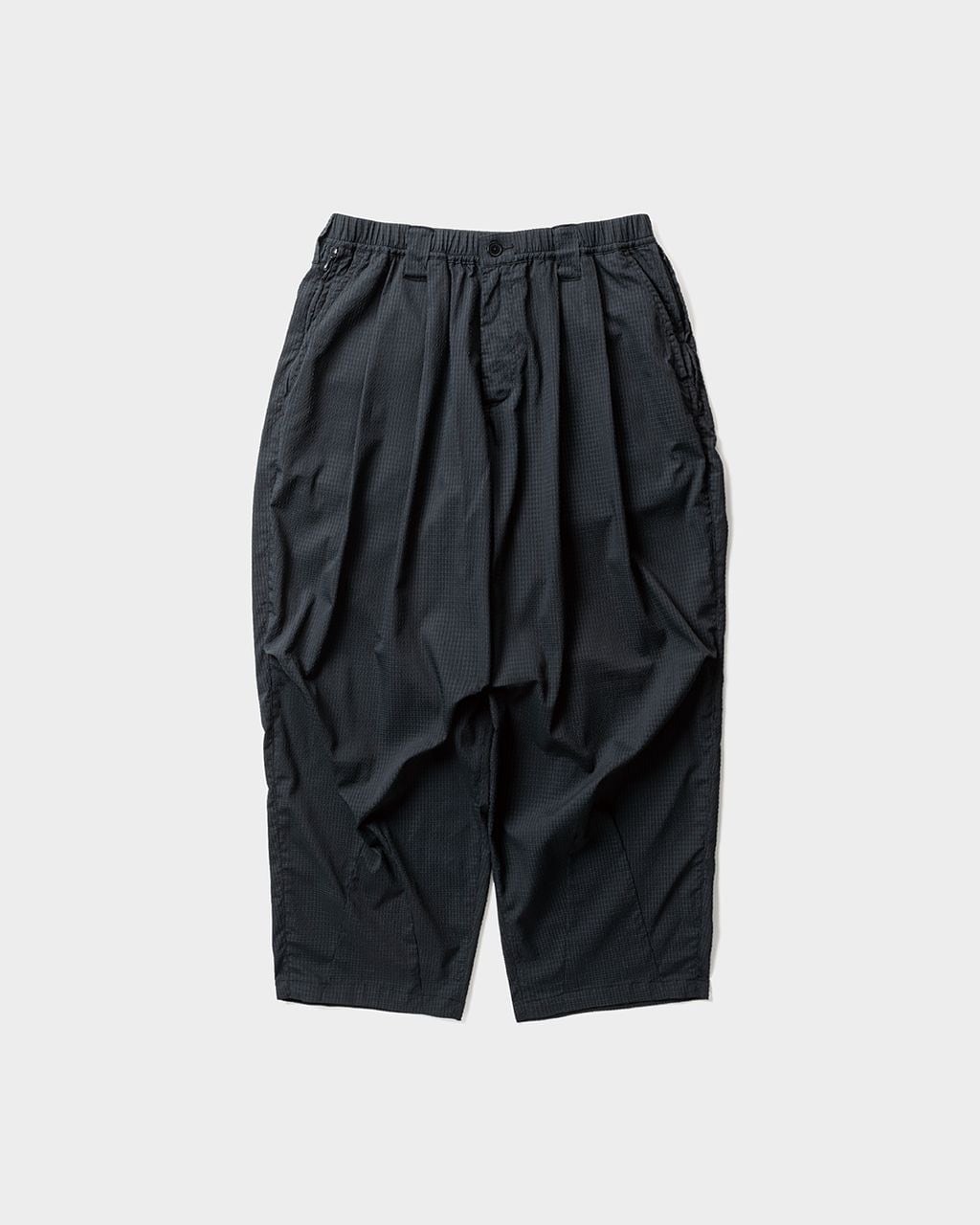 TIGHTBOOTH / SEERSUCKER BALLOON PANTS / BLACK | LATITUDE