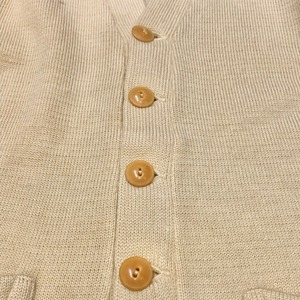 Vintage 50's white letterd cardigan