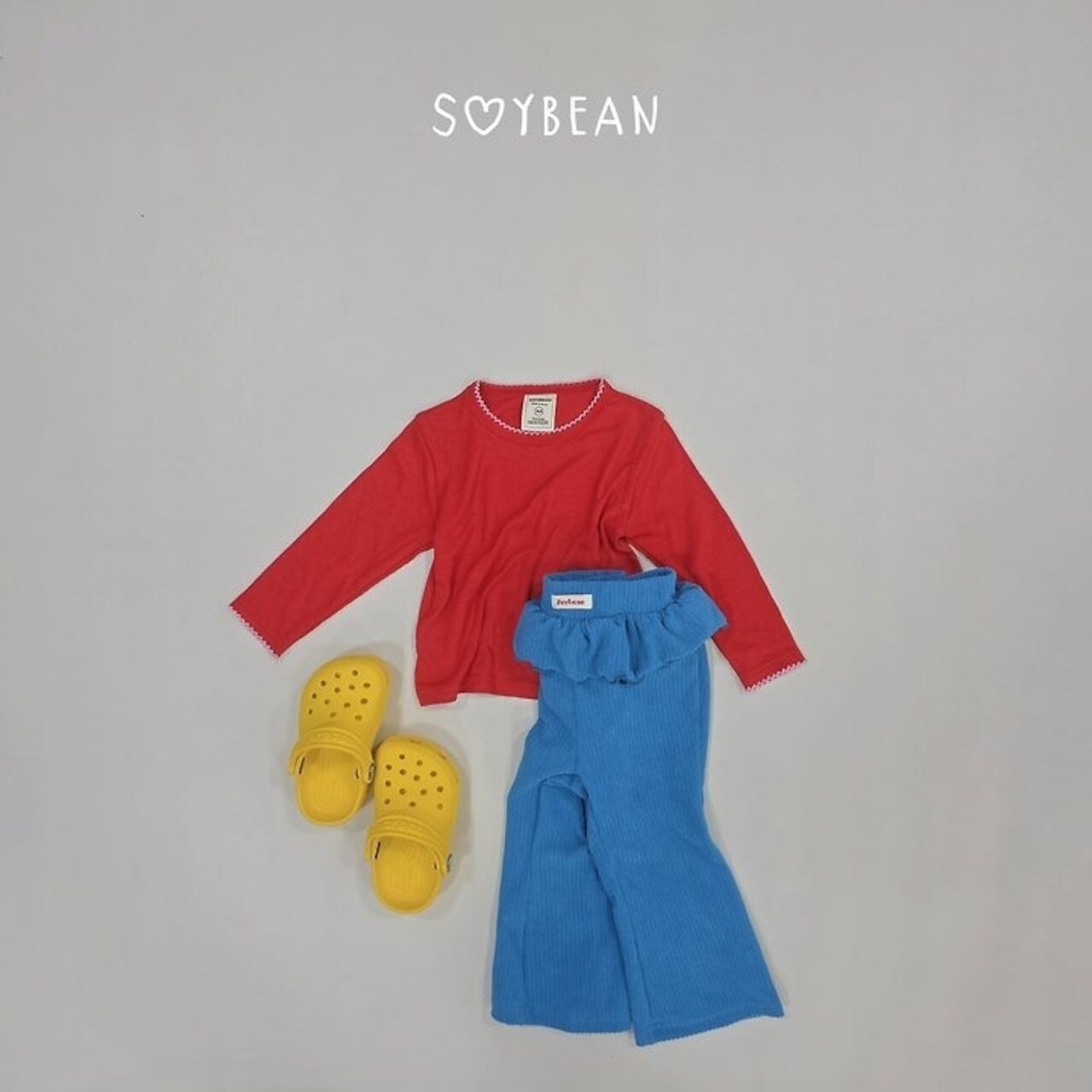 韓国子供服 / 26Autumn / soybean / メロウ スリムTシャツ / キッズ服 / ジュニア服 / 秋服 *XS~JM*