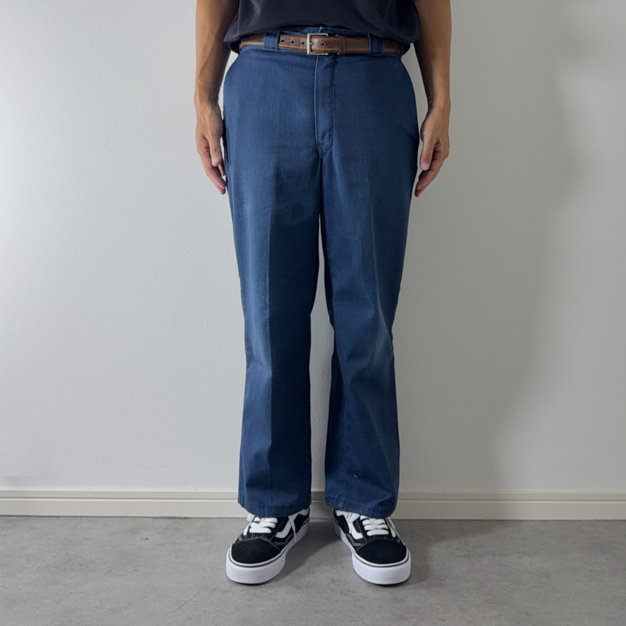80s Dickies 874 work pants "made in USA" navy [W31L25.5相当] 古着 - 16
