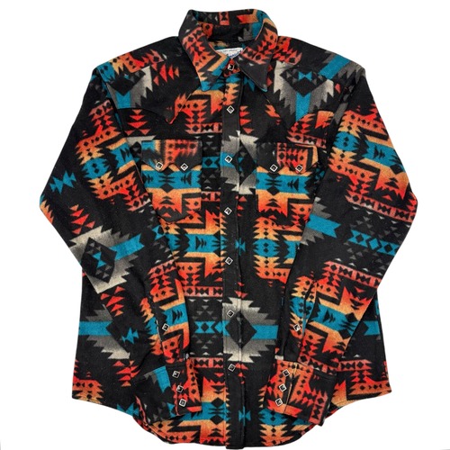 80's "Rock mount"　幾何学模様シャツ