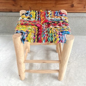 Moroccan wooden chair モロッコ ドーム木椅子 w32×33×h41cm (6)