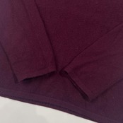 カシミヤ100% CASHMERE LIFE カシミヤライフ ハイネック ニット セーター M/赤紫系 レディース