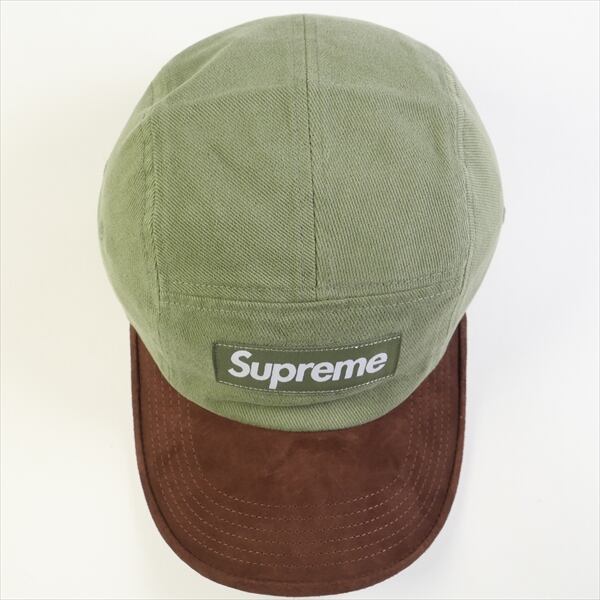 SUPREME シュプリーム 23SS Suede Visor Camp Cap ツバ スウェード BOX ロゴ キャップ ホワイト パープル サイズフリー 正規品 / 31489