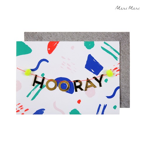グリーティングカード HOORAY CARD [Meri Meri] 15-3530L