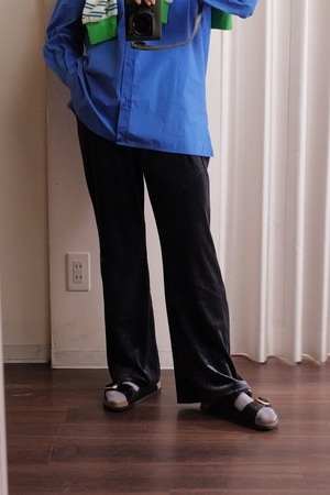 velor easy pants navy