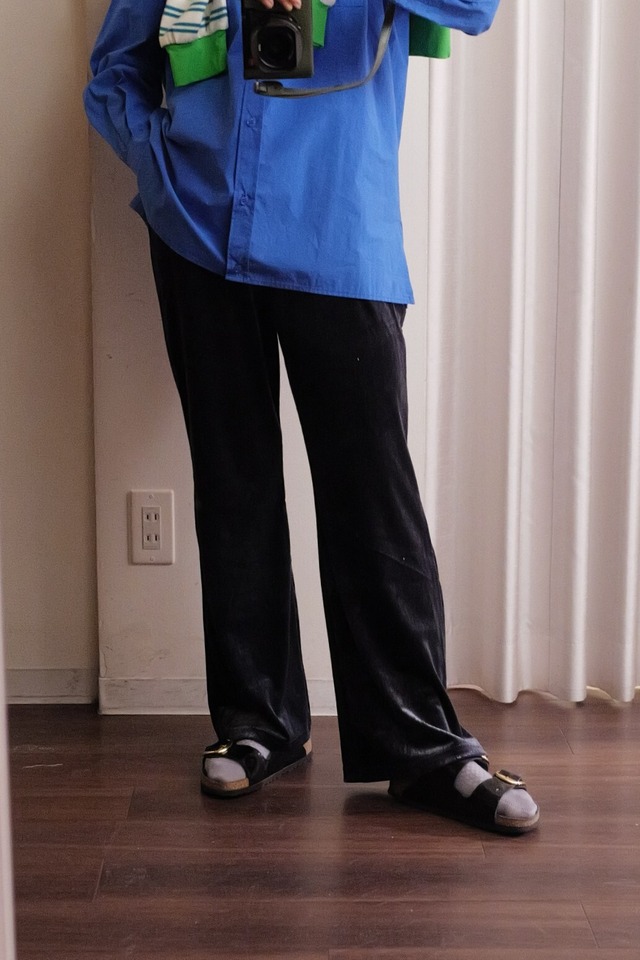 velor easy pants navy