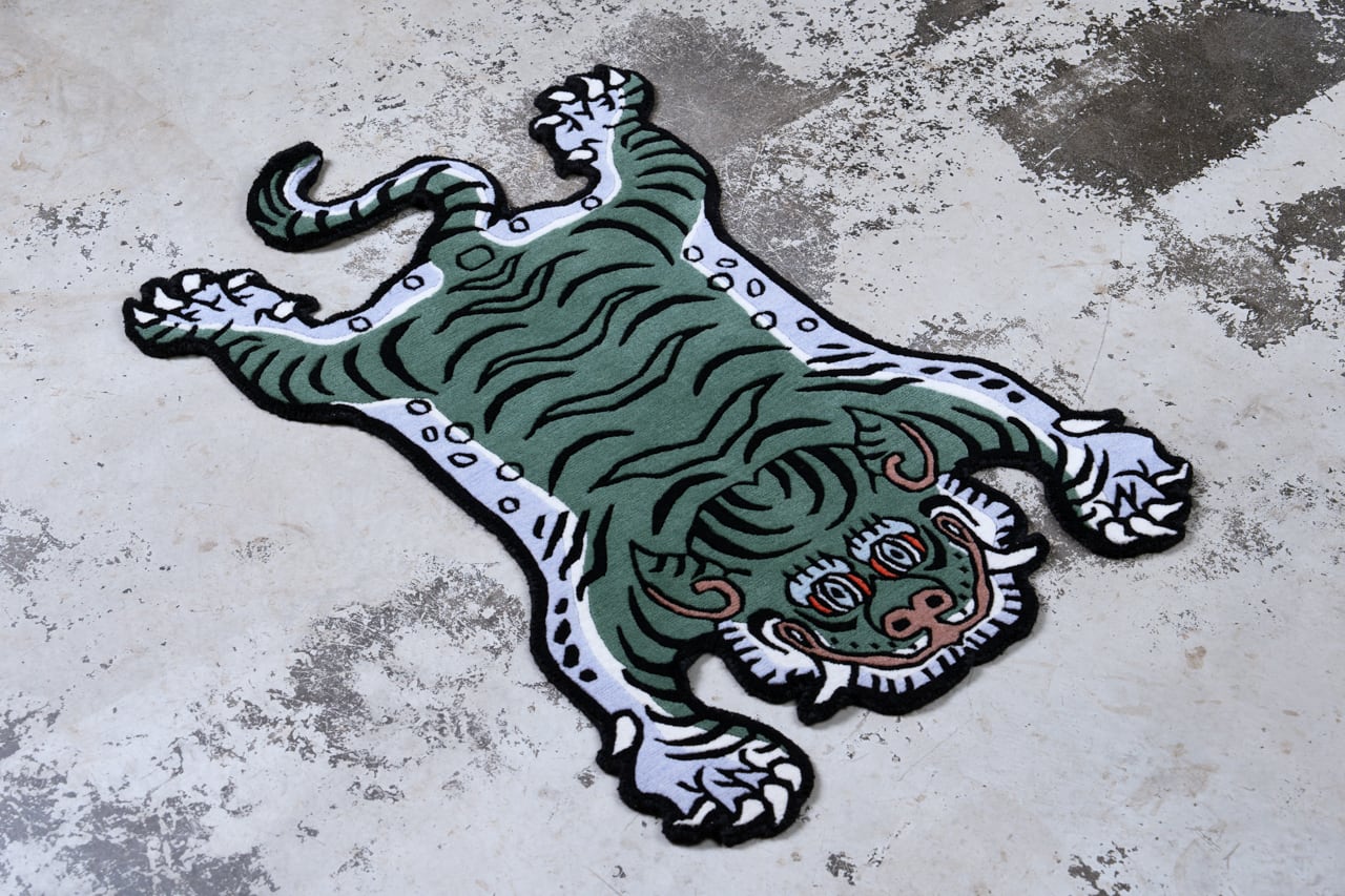 Tibetan Tiger Rug 《Sサイズ•ウール・オリジナル2・フォレスト
