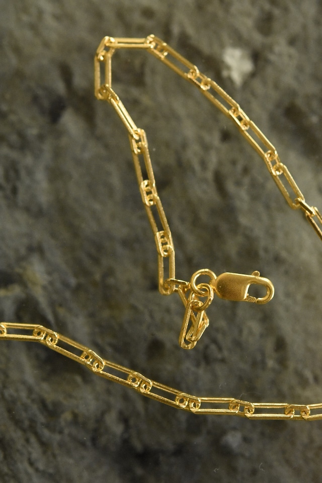 Utah/”GENERAL” 24KGP 925silver chain bracelet